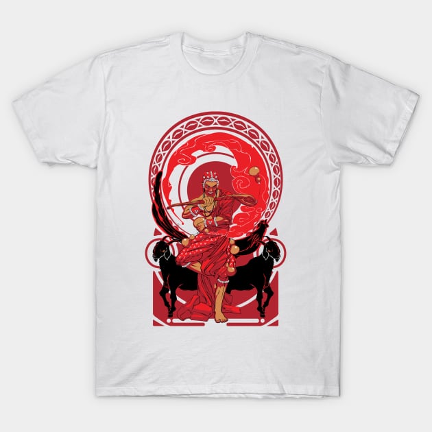 Art Nouveau Exu T-Shirt by dracoimagem